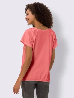 T-shirt à encolure ronde pur coton