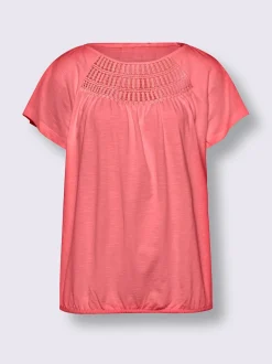 T-shirt à encolure ronde pur coton