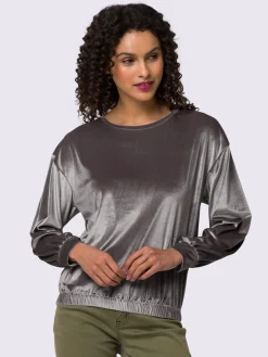 T-shirt à encolure ronde qualité joliment chatoyante