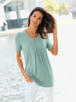 T-shirt à encolure ronde viscose