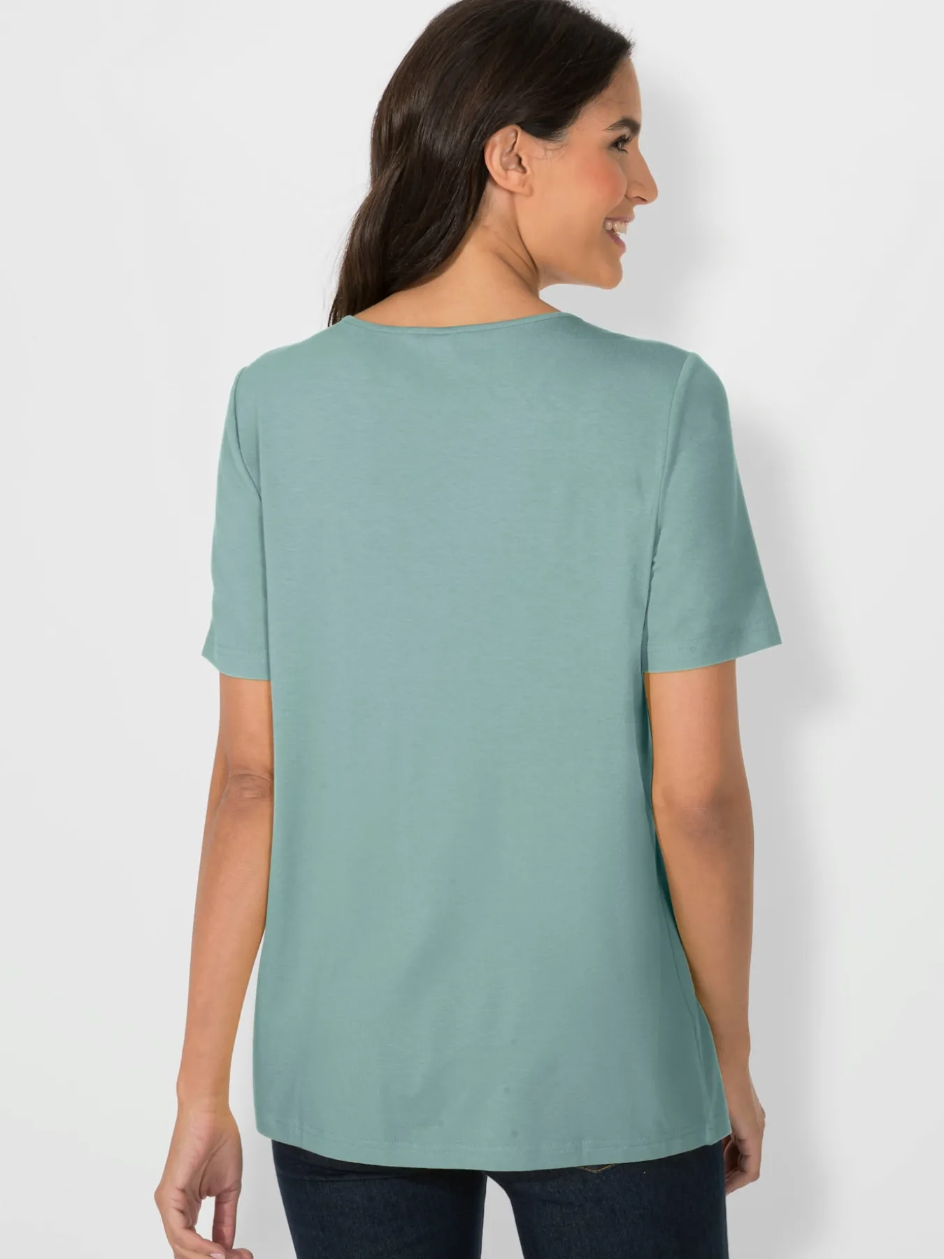 T-shirt à encolure ronde viscose