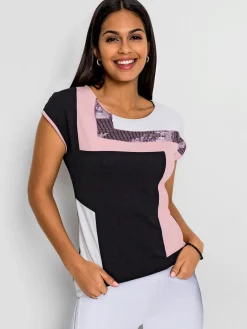 T-shirt à encolure ronde viscose