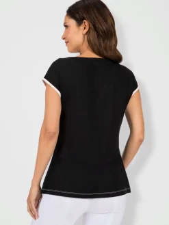 T-shirt à encolure ronde viscose