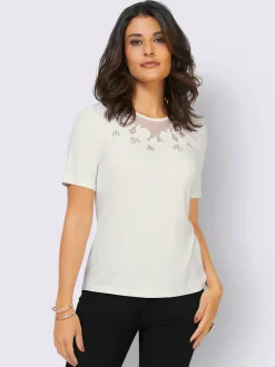 T-shirt à encolure ronde viscose