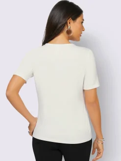 T-shirt à encolure ronde viscose