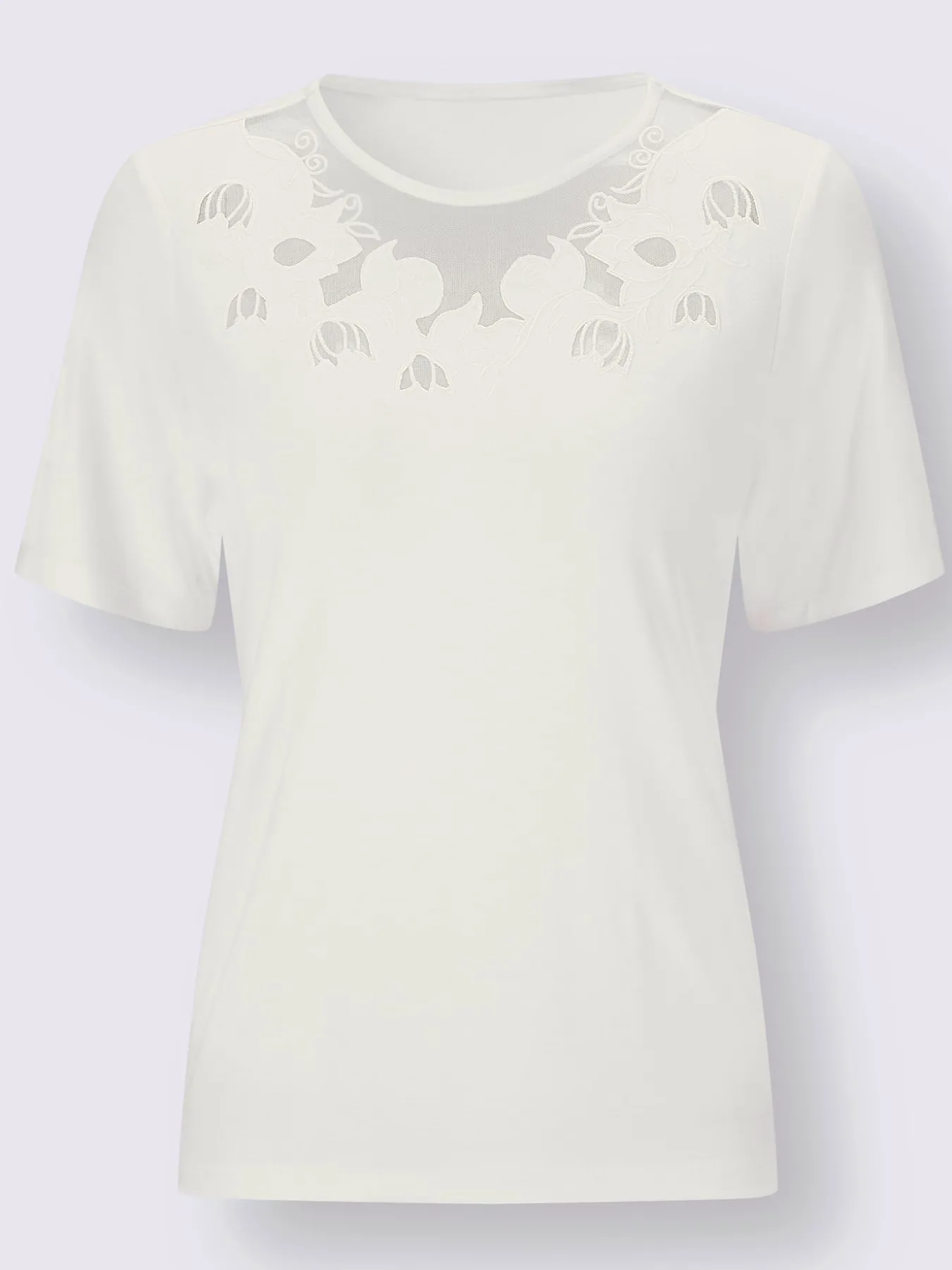 T-shirt à encolure ronde viscose