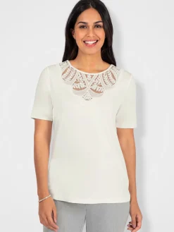 T-shirt à encolure ronde viscose