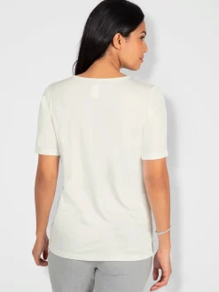 T-shirt à encolure ronde viscose