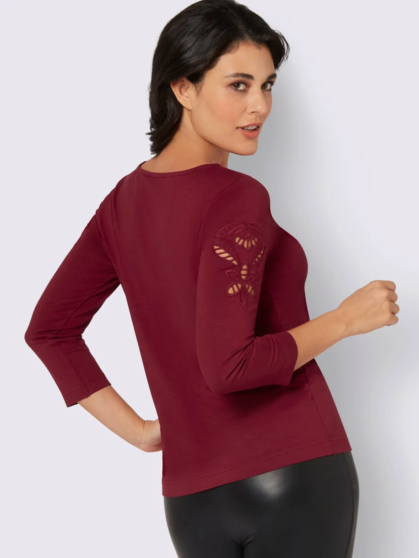 T-shirt à encolure ronde viscose