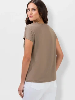 T-shirt à encolure ronde viscose