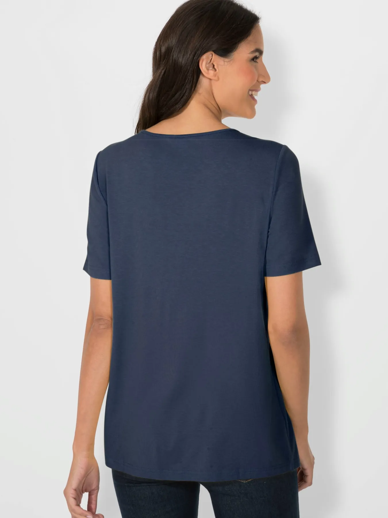 T-shirt à encolure ronde viscose