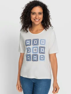 T-shirt à encolure ronde viscose
