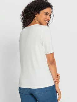 T-shirt à encolure ronde viscose