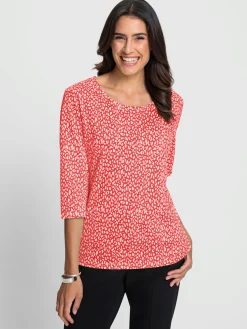 T-shirt à manches 3/4 50% coton