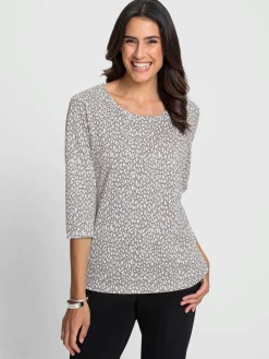 T-shirt à manches 3/4 50% coton