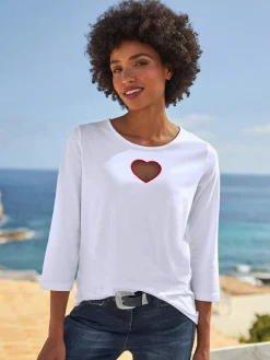 T-shirt à manches 3/4 95% coton