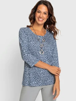 T-shirt à manches 3/4 50% coton