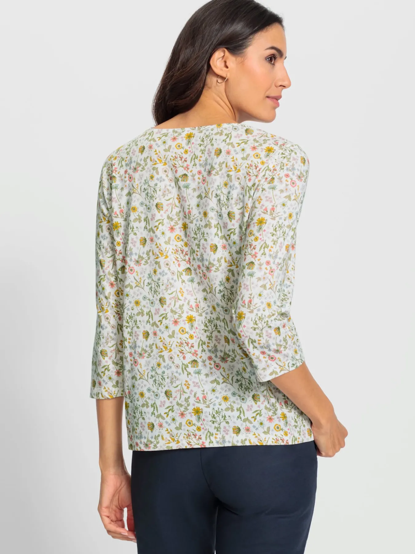 T-shirt à manches 3/4 50% coton
