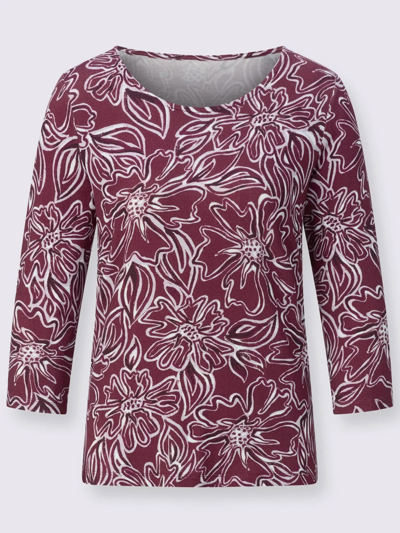 T-shirt à manches 3/4 95% viscose (ecovero)
