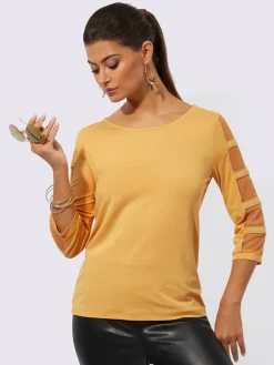 T-shirt à manches 3/4 avec viscose (ecovero)