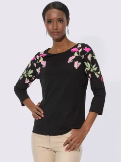 T-shirt à manches 3/4 avec viscose (ecovero)