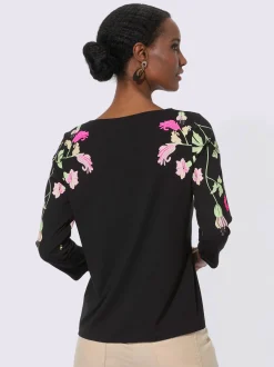 T-shirt à manches 3/4 avec viscose (ecovero)