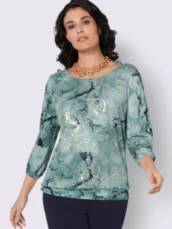 T-shirt à manches 3/4 doublé