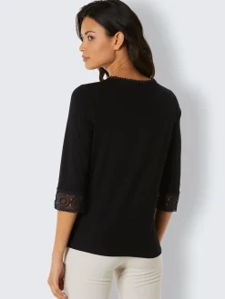 T-shirt à manches 3/4 doux comme la soie