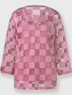 T-shirt à manches 3/4 effet vaporeux chic