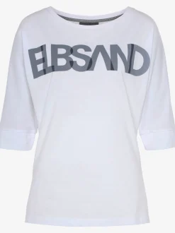T-shirt à manches 3/4 encolure ronde