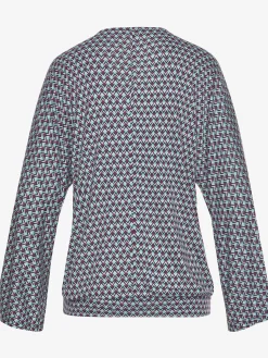 T-shirt à manches 3/4 encolure en v dégagée