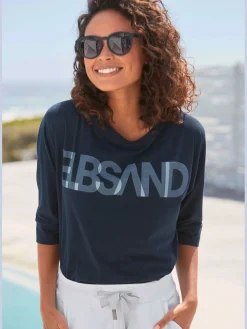 T-shirt à manches 3/4 encolure ronde