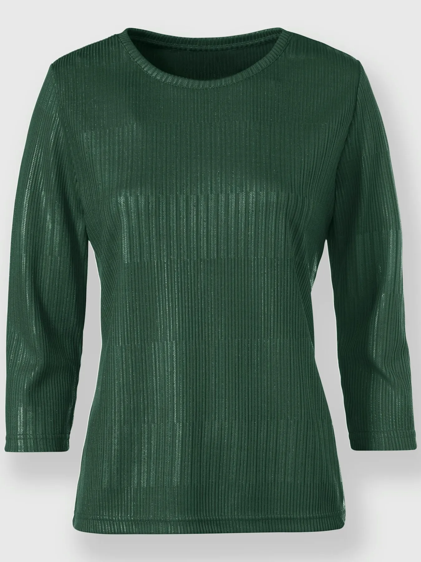 T-shirt à manches 3/4 imprimé feuille brillant