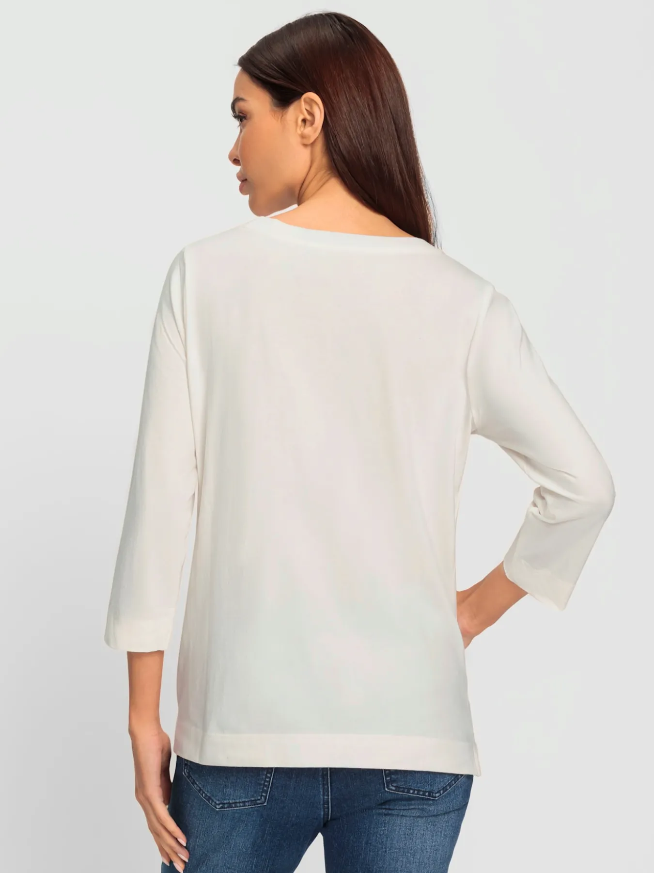 T-shirt à manches 3/4 joli imprimé devant