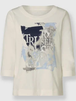 T-shirt à manches 3/4 joli imprimé devant