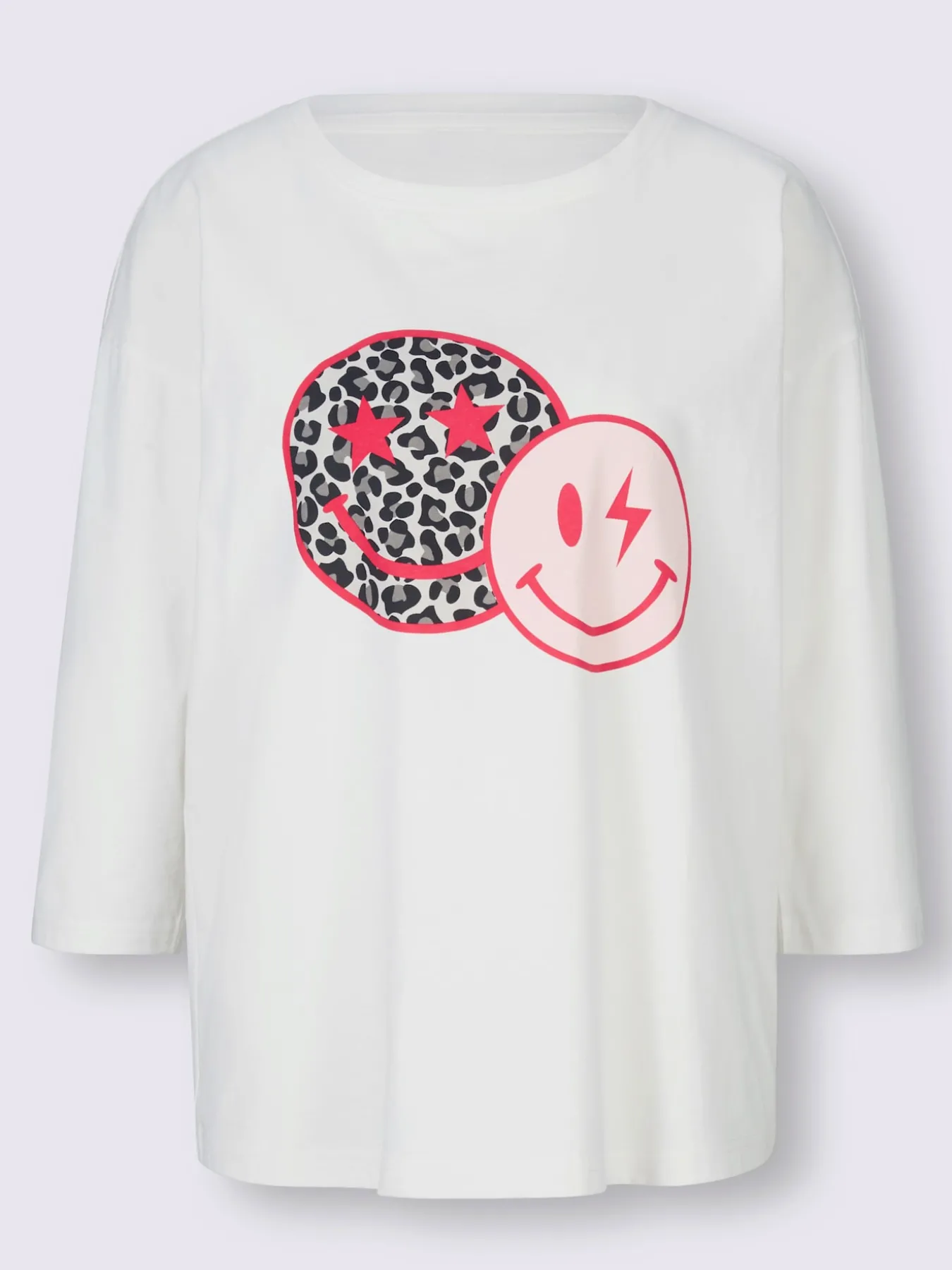 T-shirt à manches 3/4 joli imprimé devant