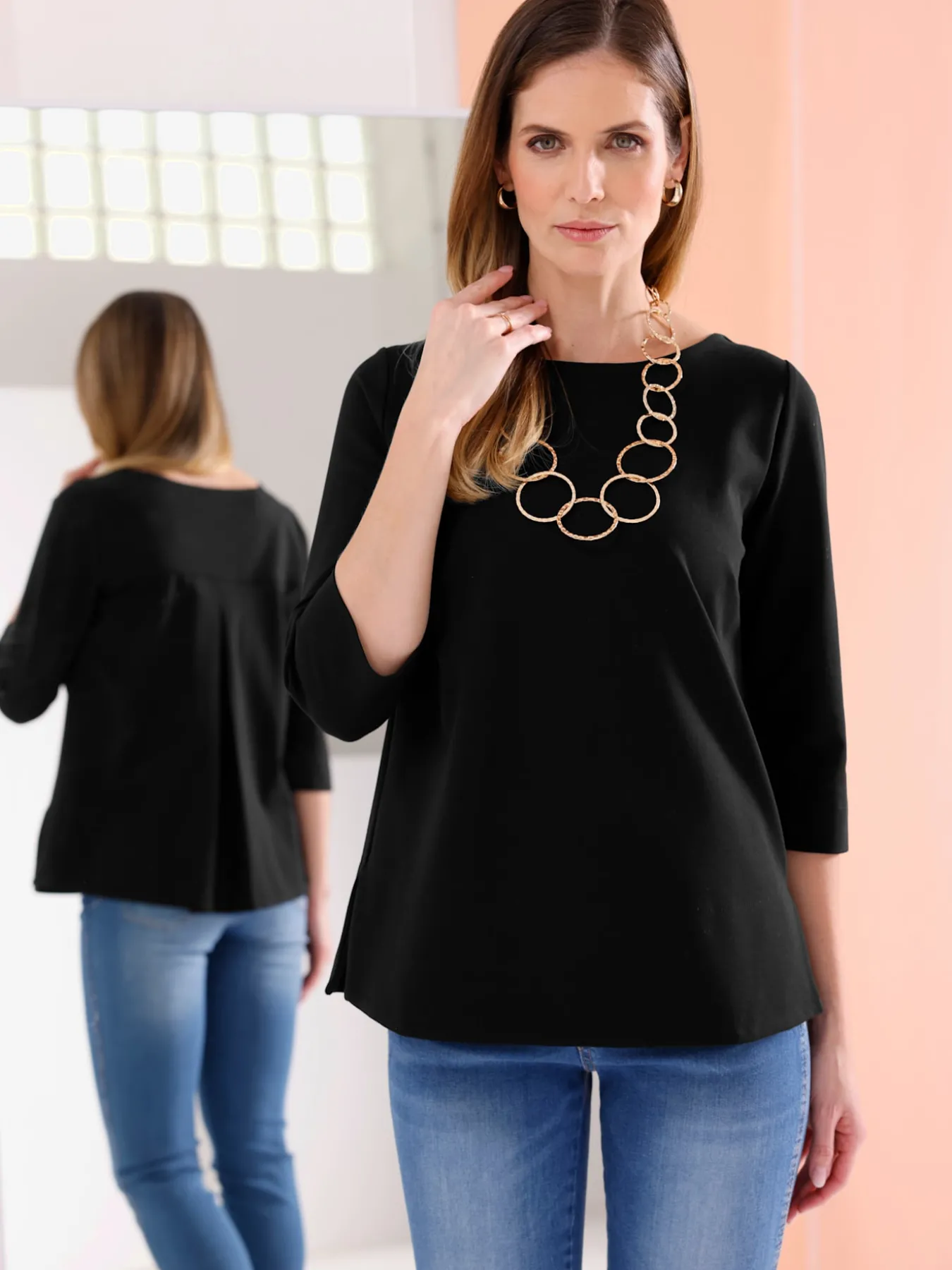 T-shirt à manches 3/4 élasthanne