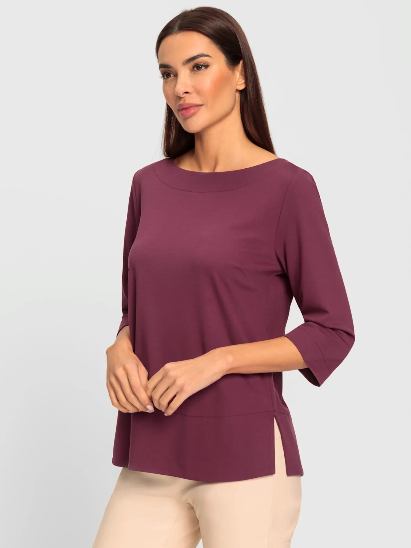 T-shirt à manches 3/4 élasthanne