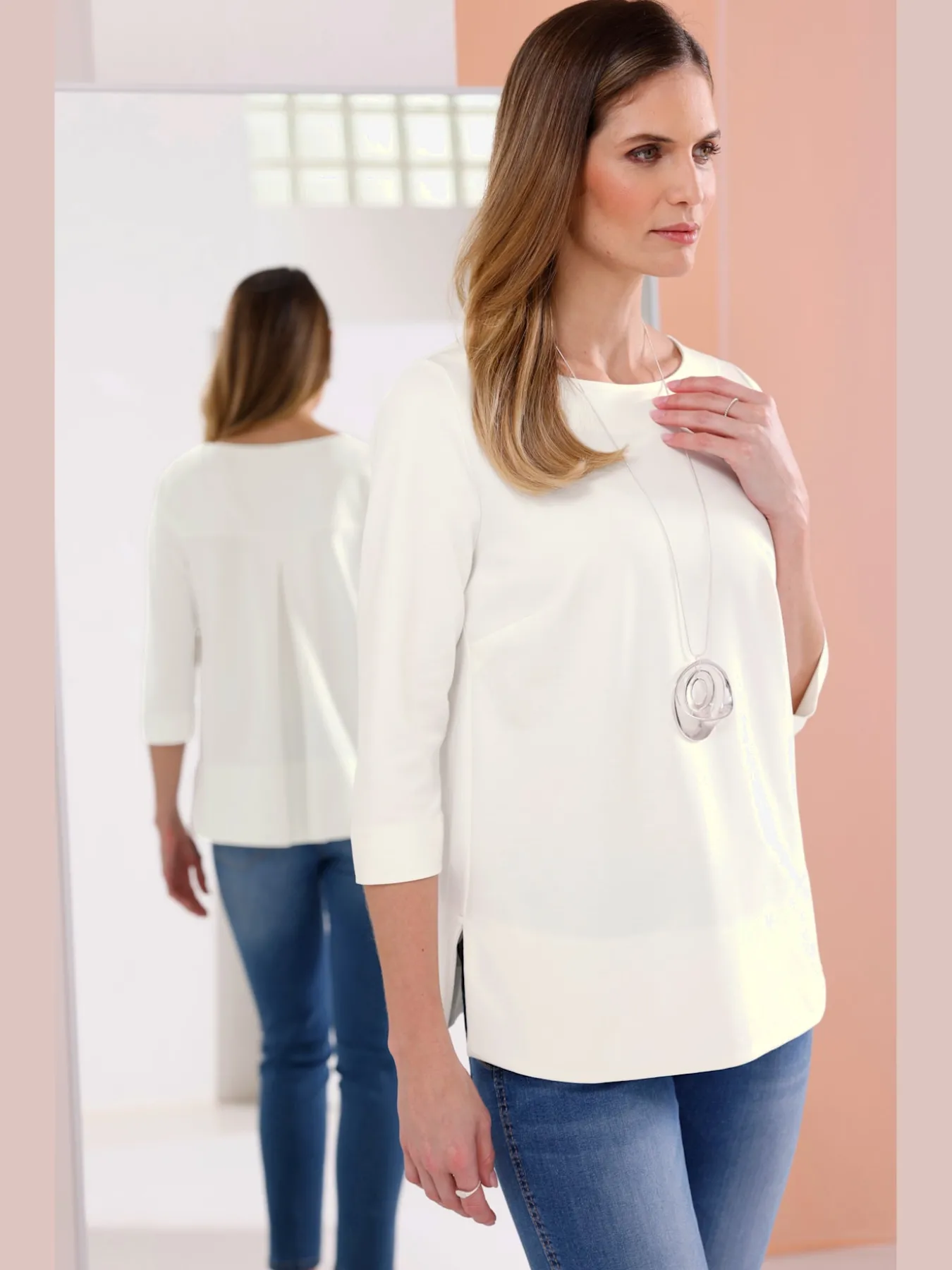 T-shirt à manches 3/4 élasthanne