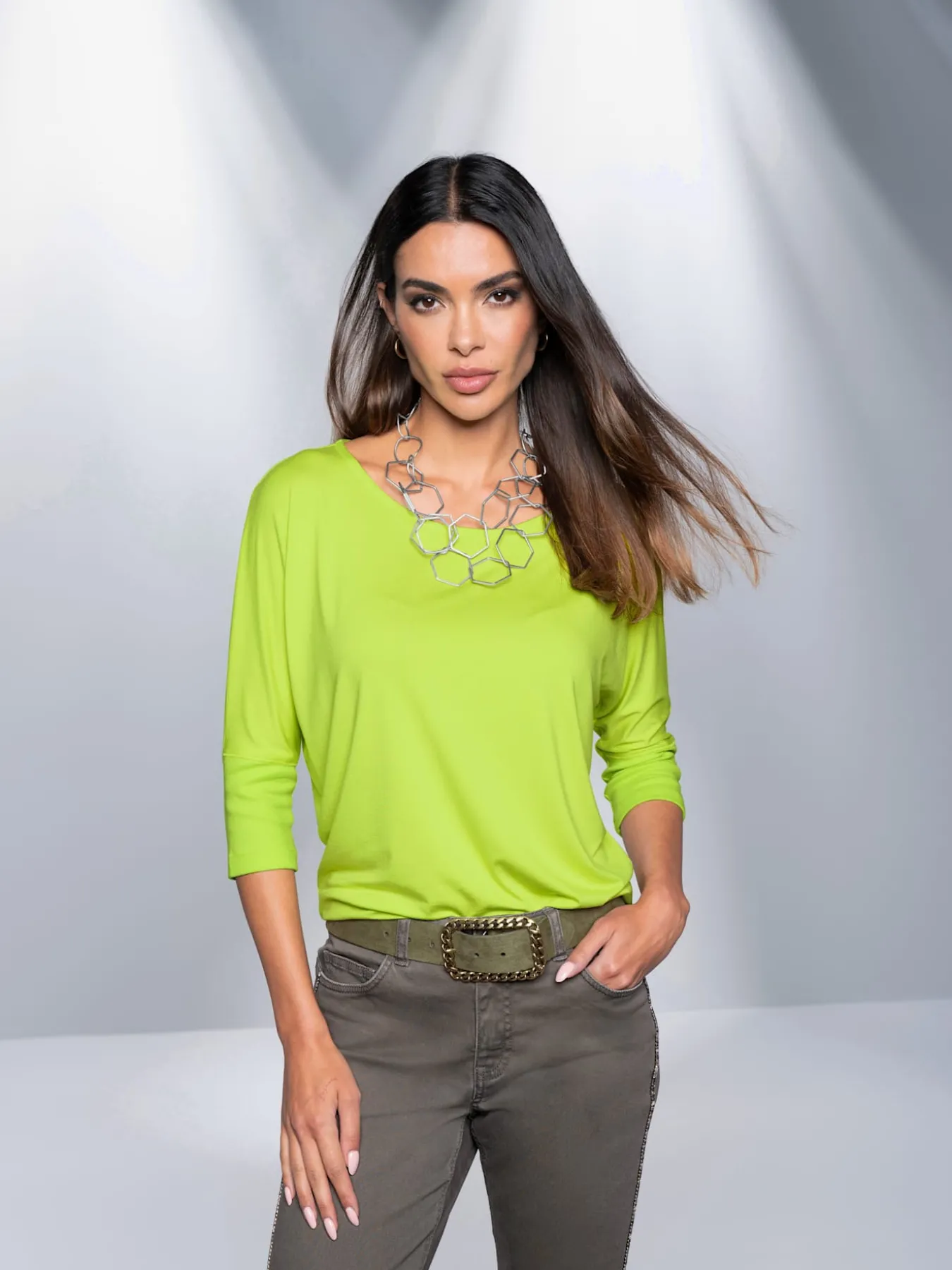 T-shirt à manches 3/4 manches chauve-souris 3/4