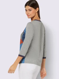 T-shirt à manches 3/4 mélange de modal doux