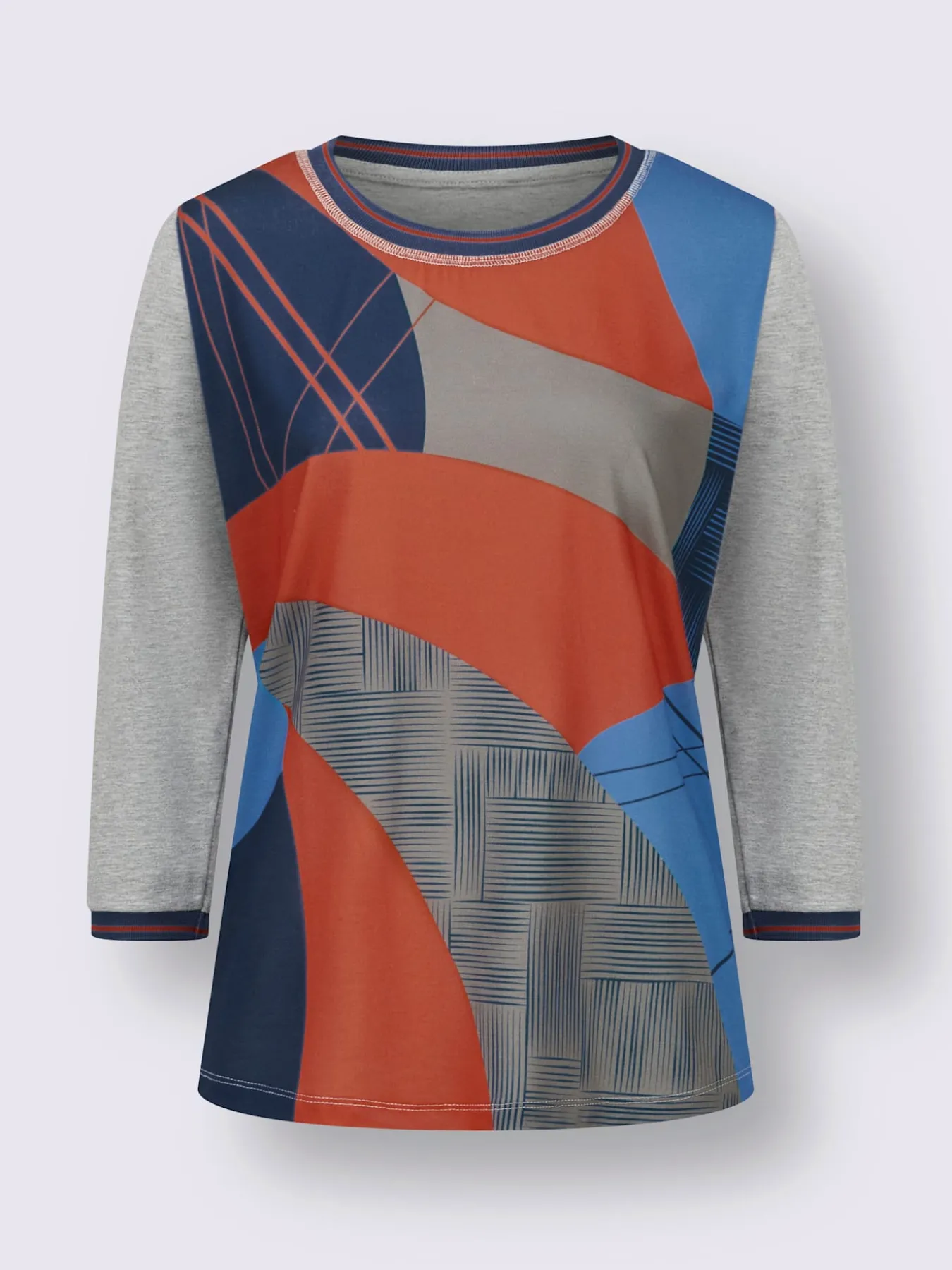 T-shirt à manches 3/4 mélange de modal doux