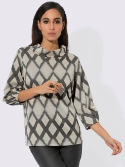 T-shirt à manches 3/4 mélange de modal doux
