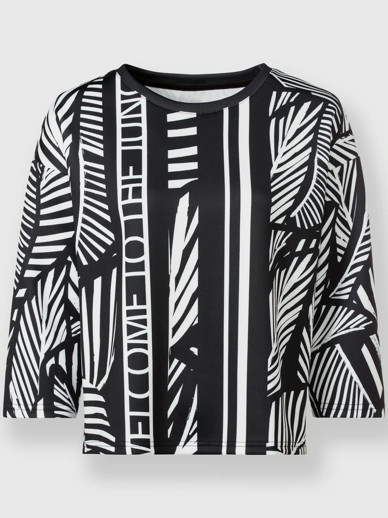 T-shirt à manches 3/4 motif imprimé exclusif