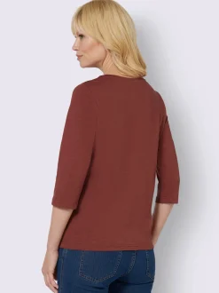 T-shirt à manches 3/4 pur coton