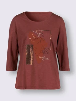 T-shirt à manches 3/4 pur coton