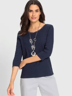 T-shirt à manches 3/4 qualité coton doux sur la peau