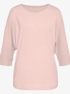 T-shirt à manches 3/4 qualité crêpe structurée