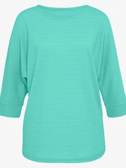 T-shirt à manches 3/4 qualité crêpe structurée