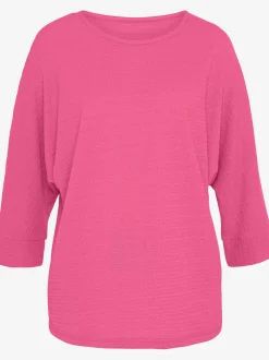 T-shirt à manches 3/4 qualité crêpe structurée